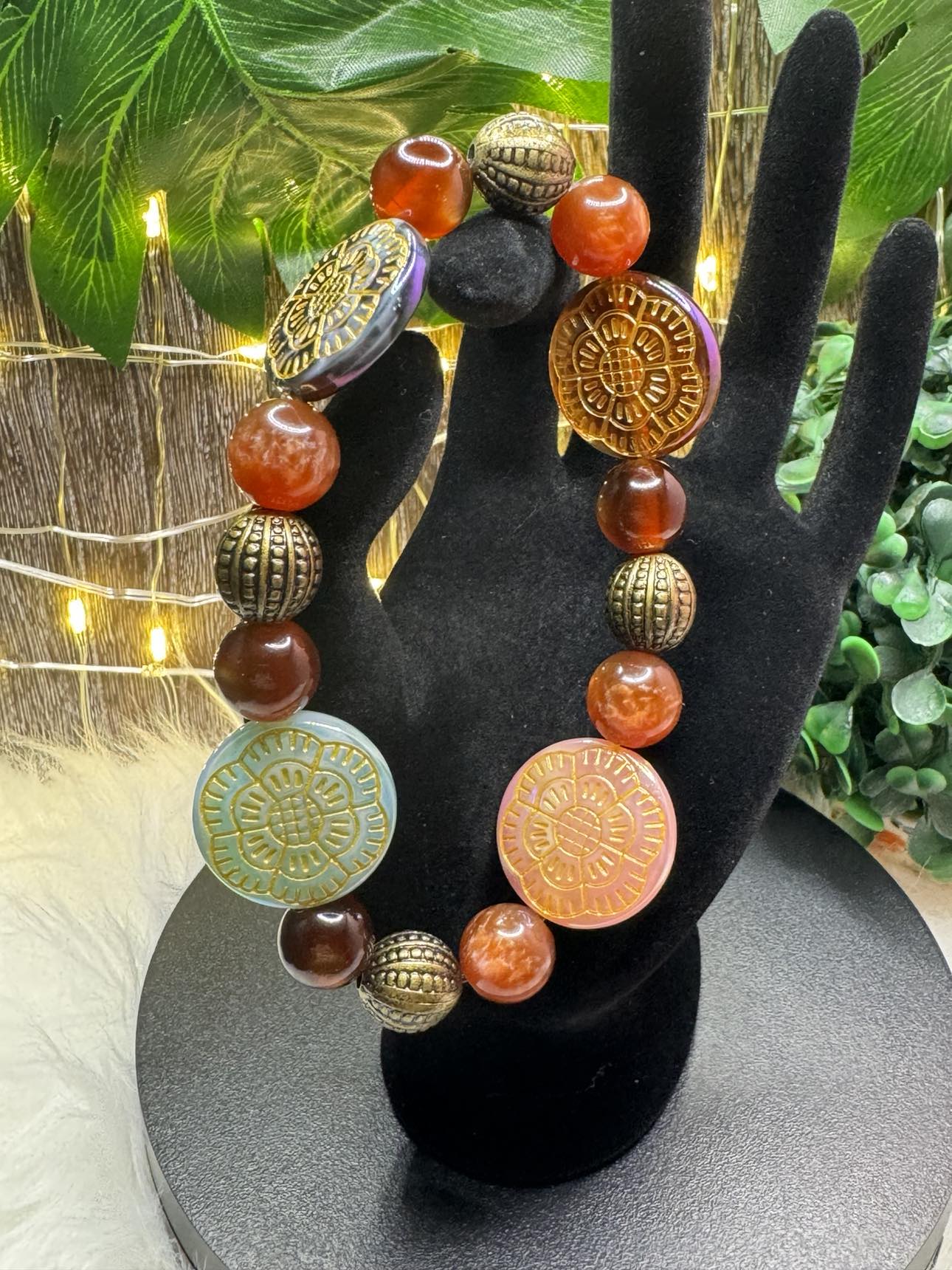 Honey and Stone Bracelet