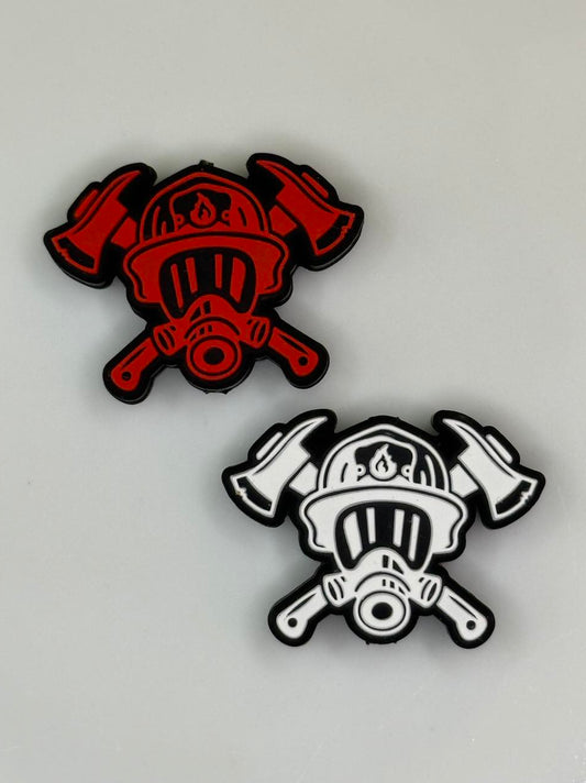 Fire Fighter Silicone Focal Bead