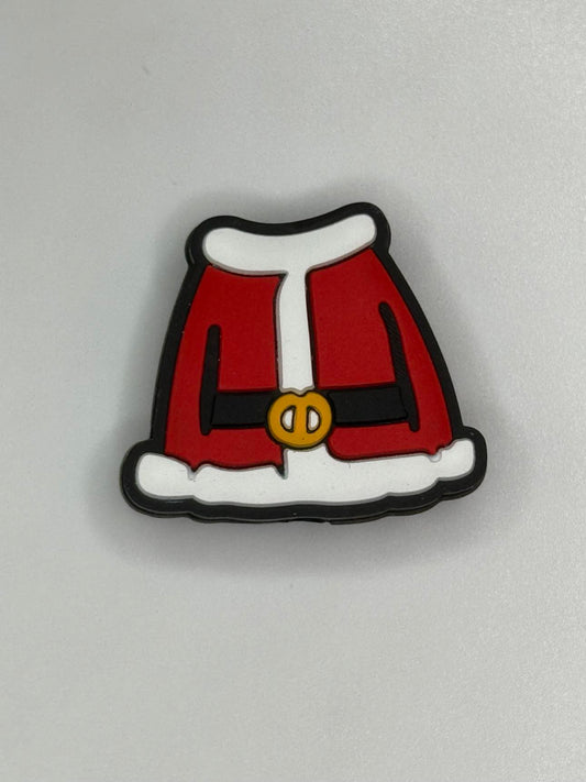 Santa Claus Jacket Silicone Focal Bead