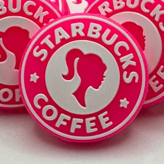 Pink Silicone Starbucks Barbie Focal Bead