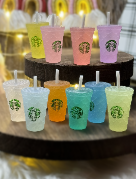 Starbucks Cup with Straw Acrylic Charm