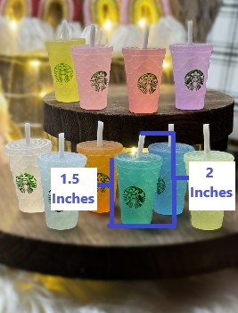 Starbucks Cup with Straw Acrylic Charm