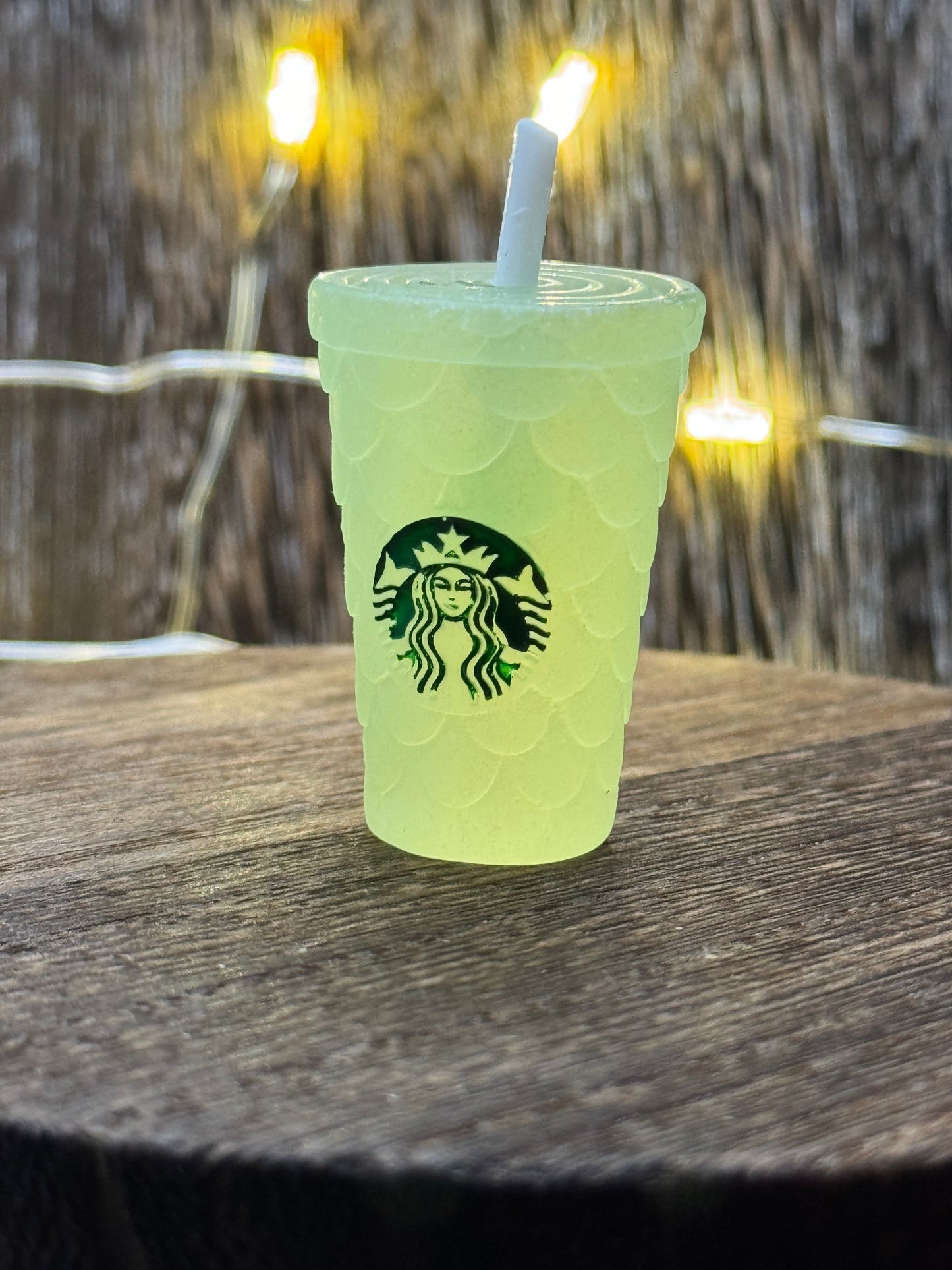 Starbucks Cup with Straw Acrylic Charm
