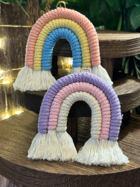 Large Rainbow Earrings