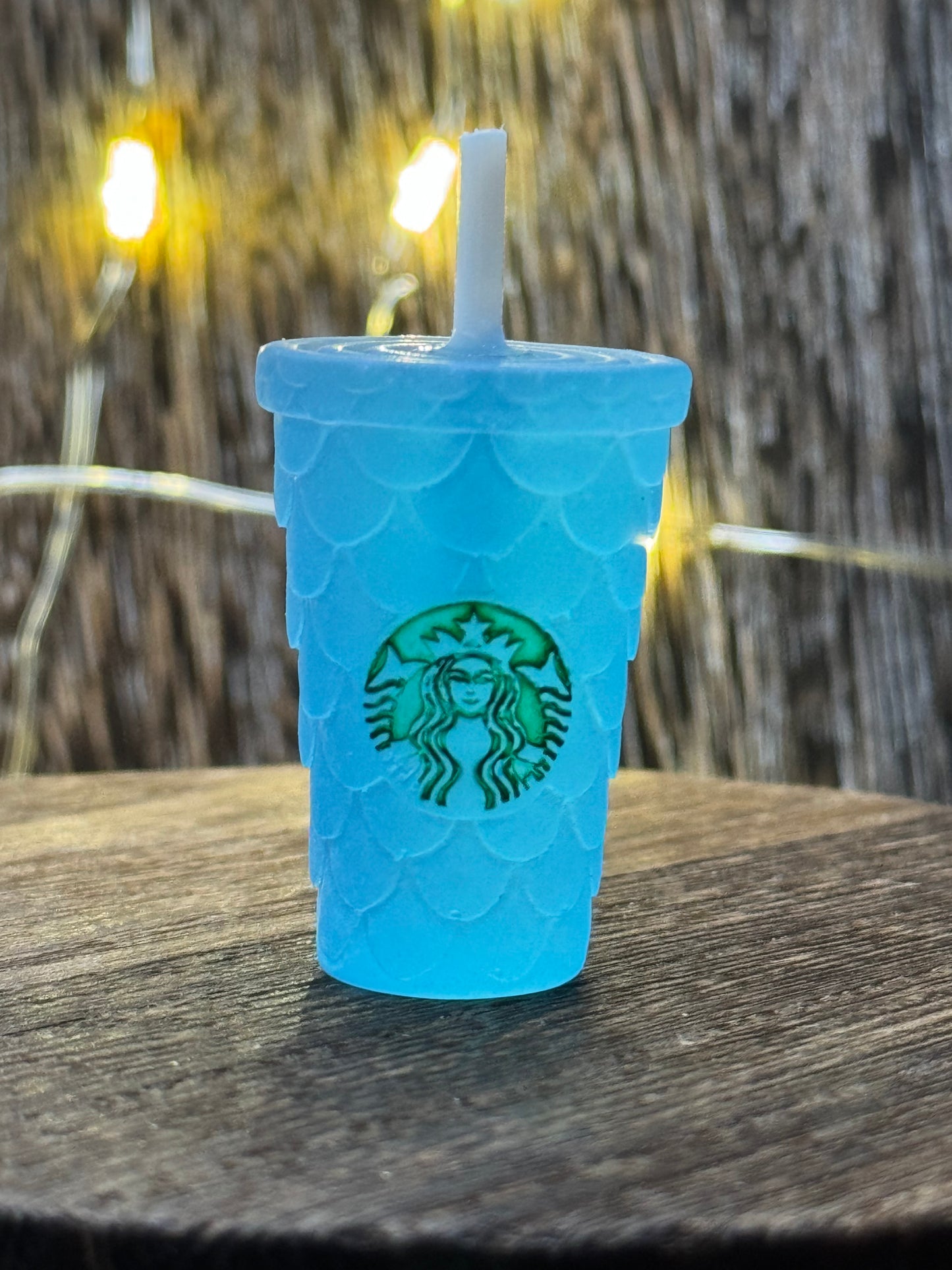 Starbucks Cup with Straw Acrylic Charm