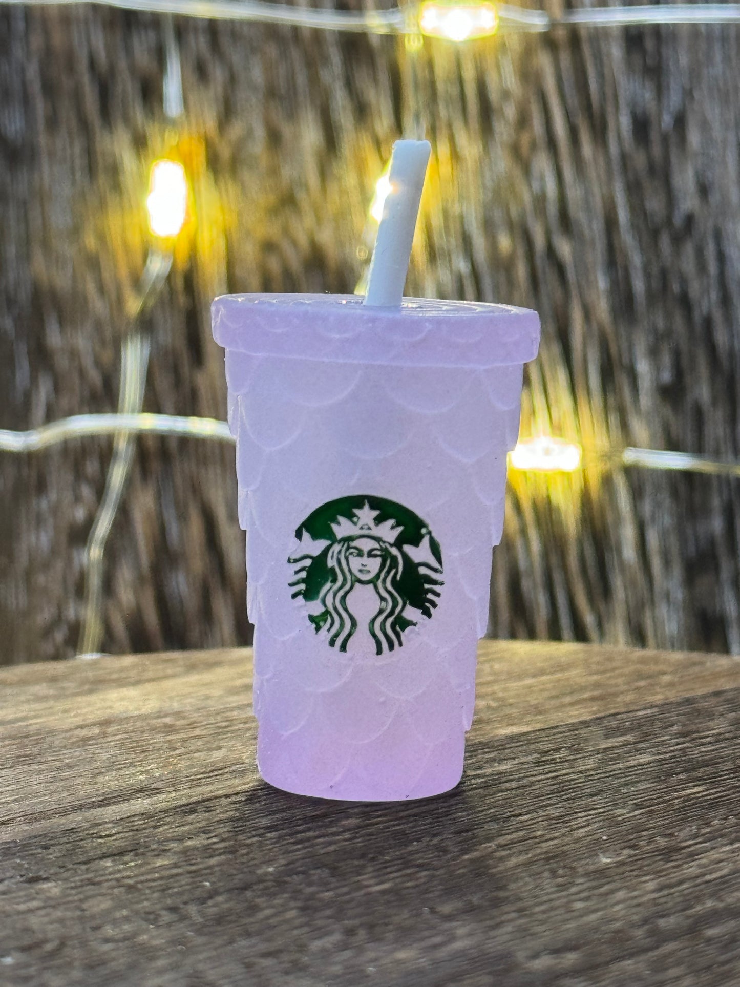 Starbucks Cup with Straw Acrylic Charm