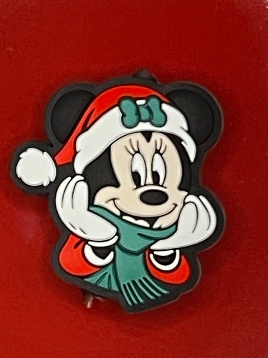 Christmas Mickey Mouse Silicone Focal Bead