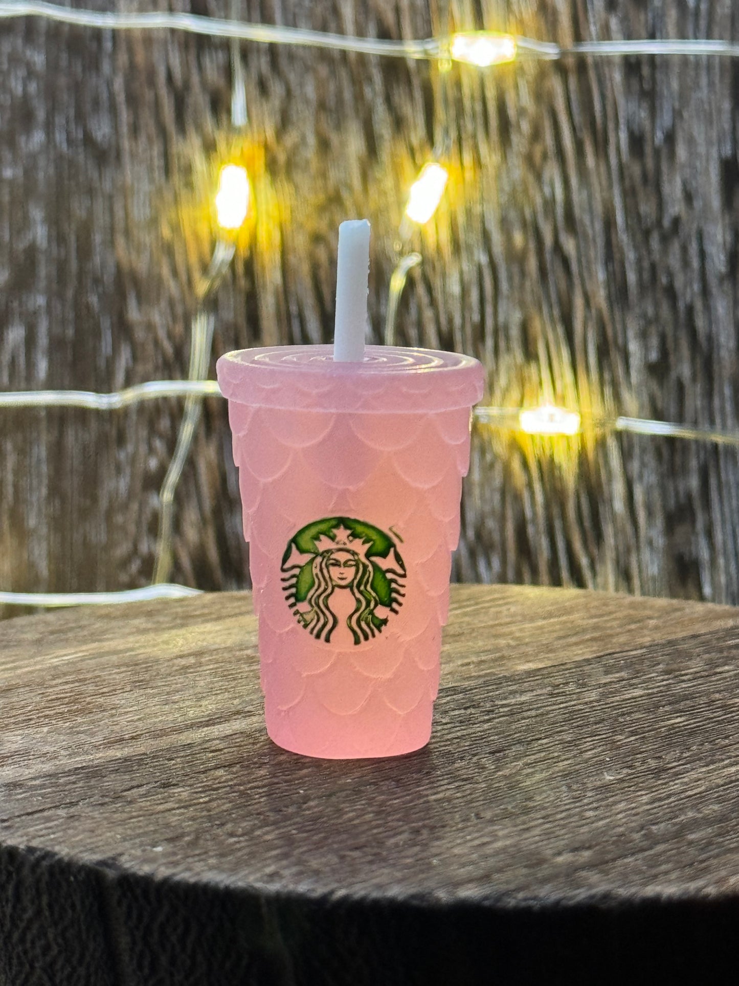 Starbucks Cup with Straw Acrylic Charm