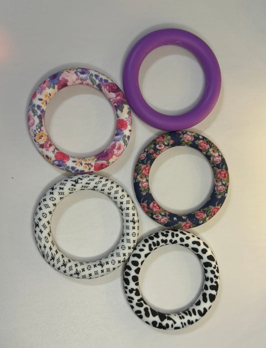 Printed Silicone Key Rings