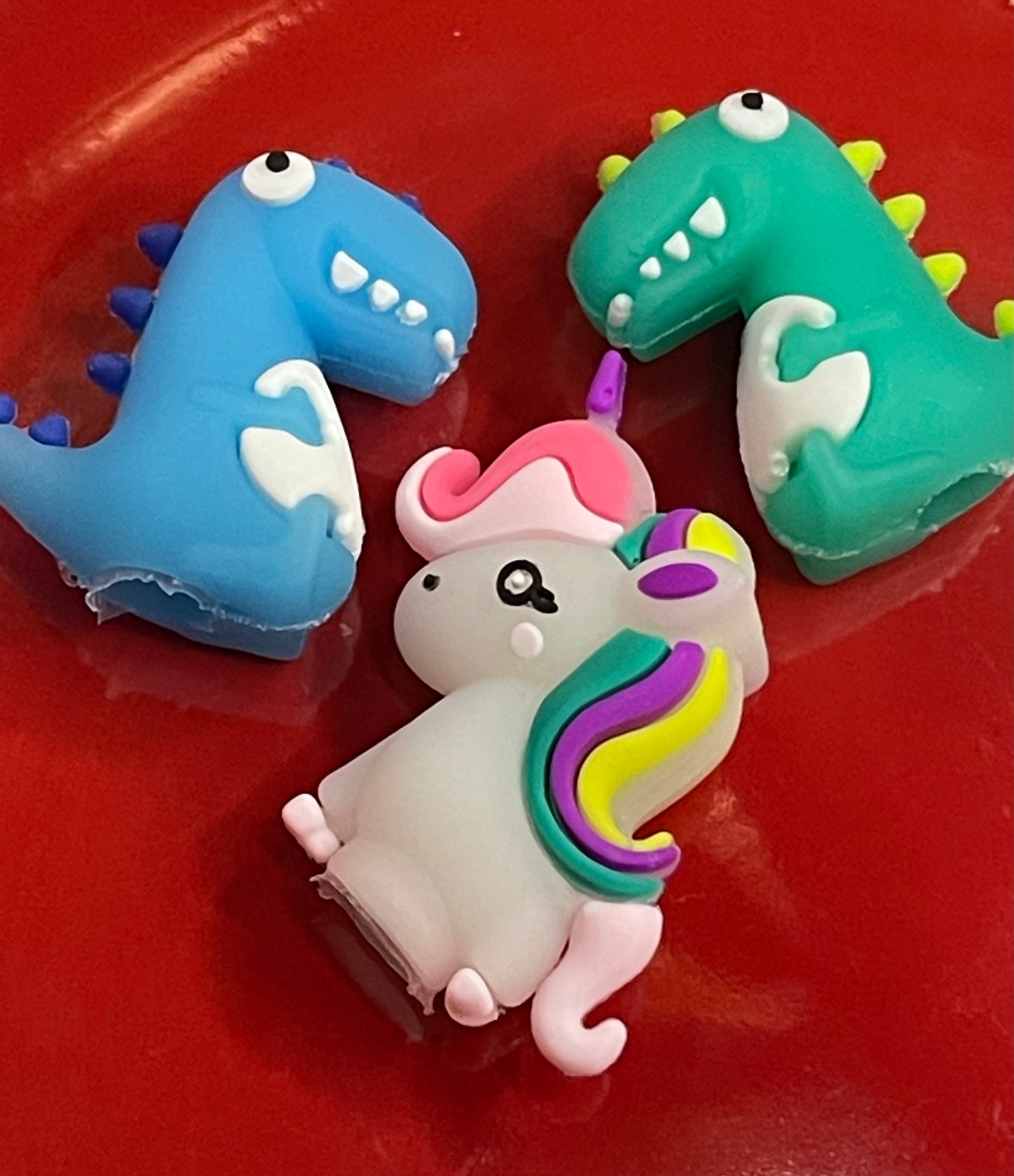 Dinosaur and Unicorn Pen Toppers