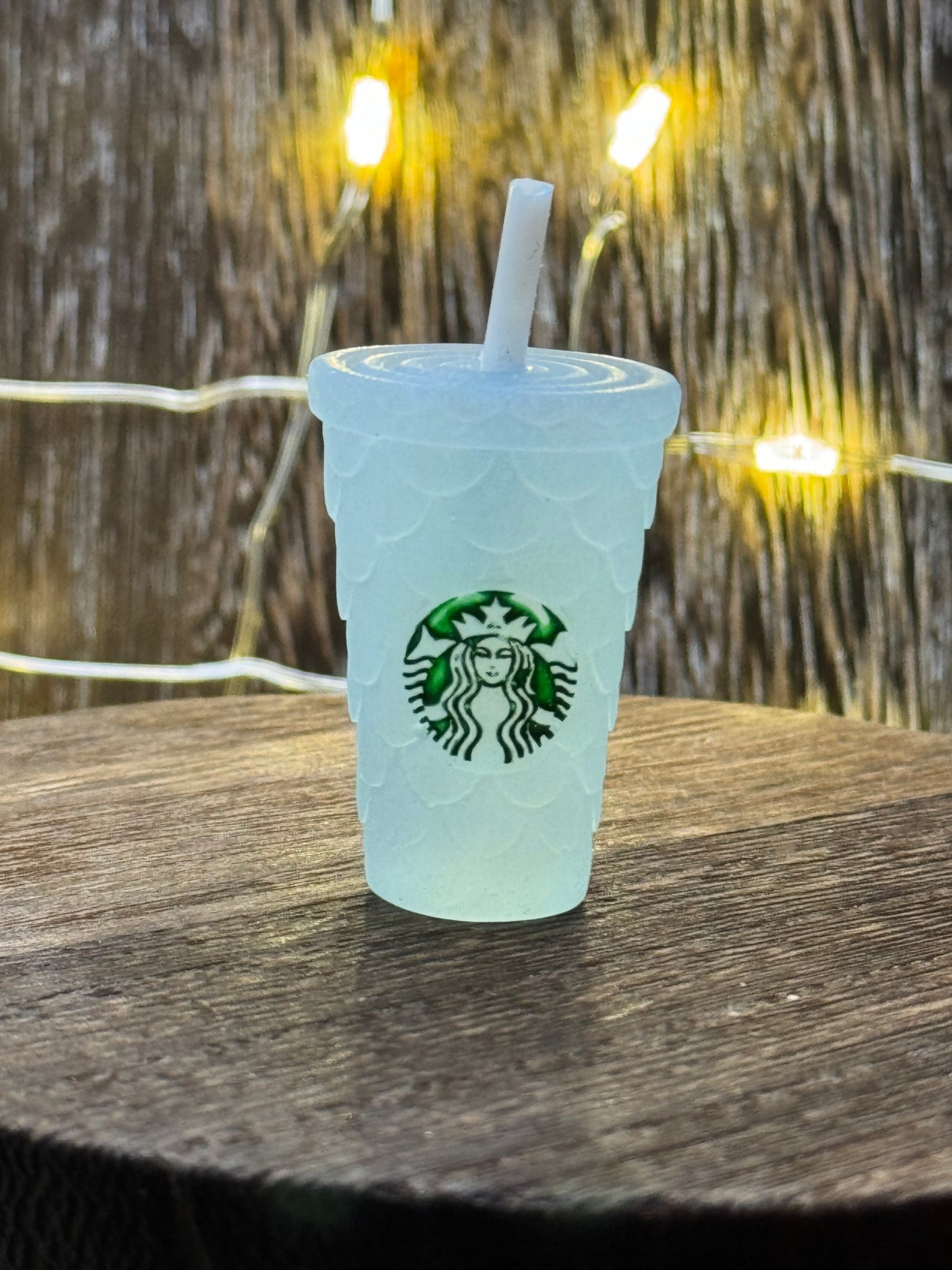 Starbucks Cup with Straw Acrylic Charm
