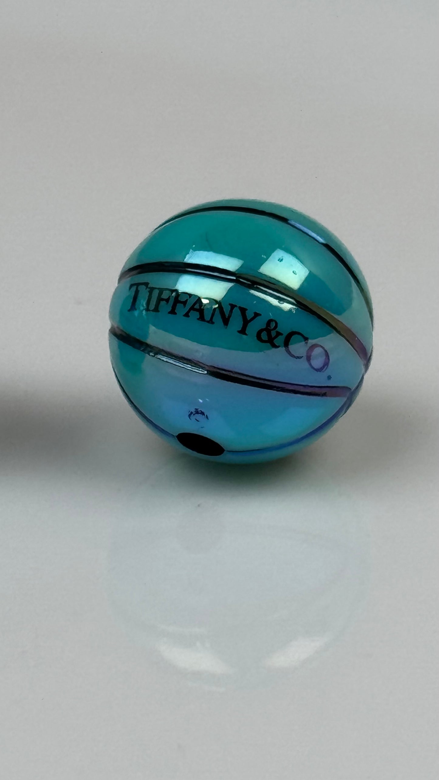 Tiffany & Co Basketball Acrylic  Bead