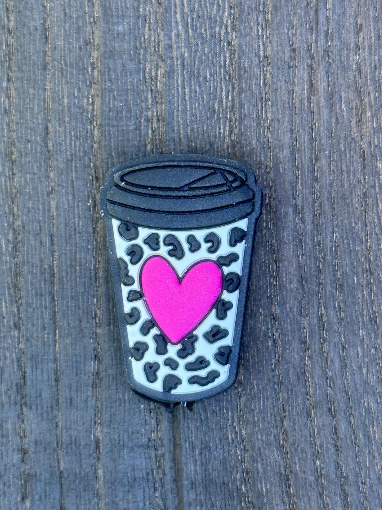 Pink Heart Coffee Cup Silicone Focal
