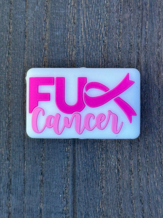 Fuck Cancer Silicone Focal Bead