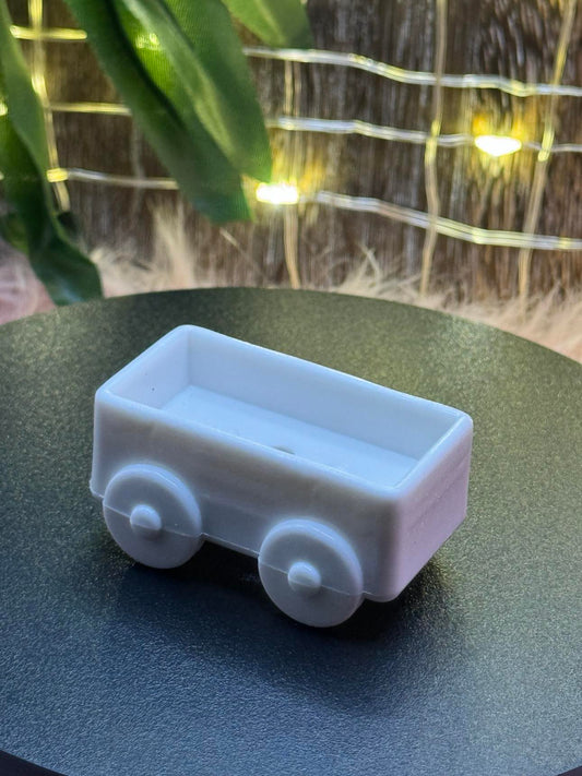 White Cart Focal Bead