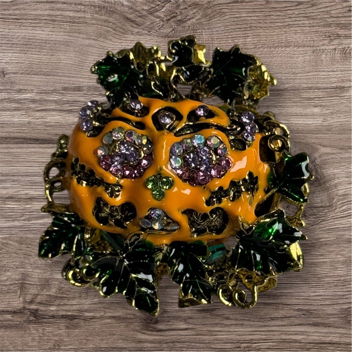 Rhinestone Pumpkin Luxury Bead