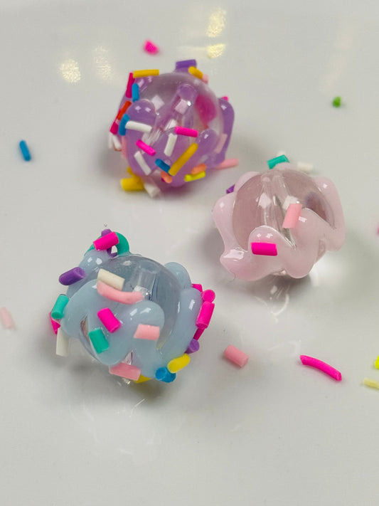 Hand painted Confetti Beads