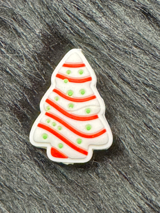 Little Debbie Christmas Tree Cake Focal Bead