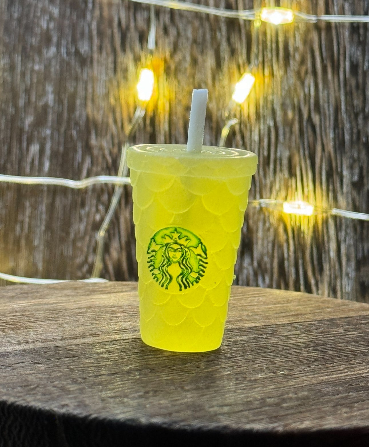 Starbucks Cup with Straw Acrylic Charm