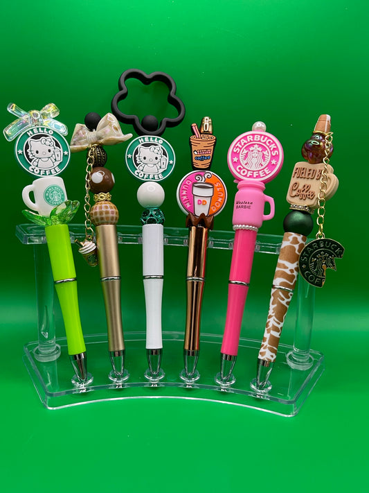 Coffee Themed Beadable Pens