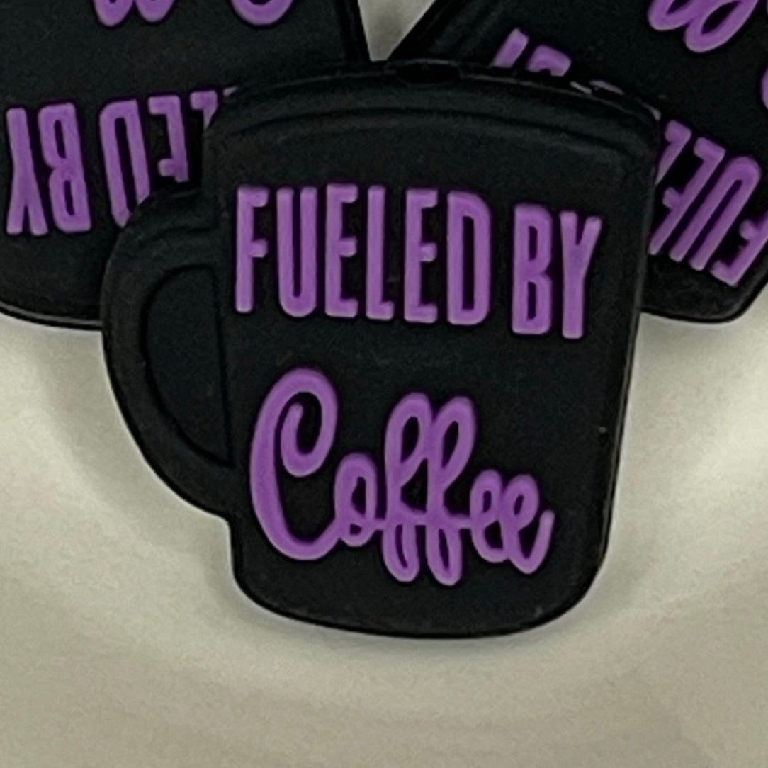 Fueled By Coffee Silicone Focal Bead