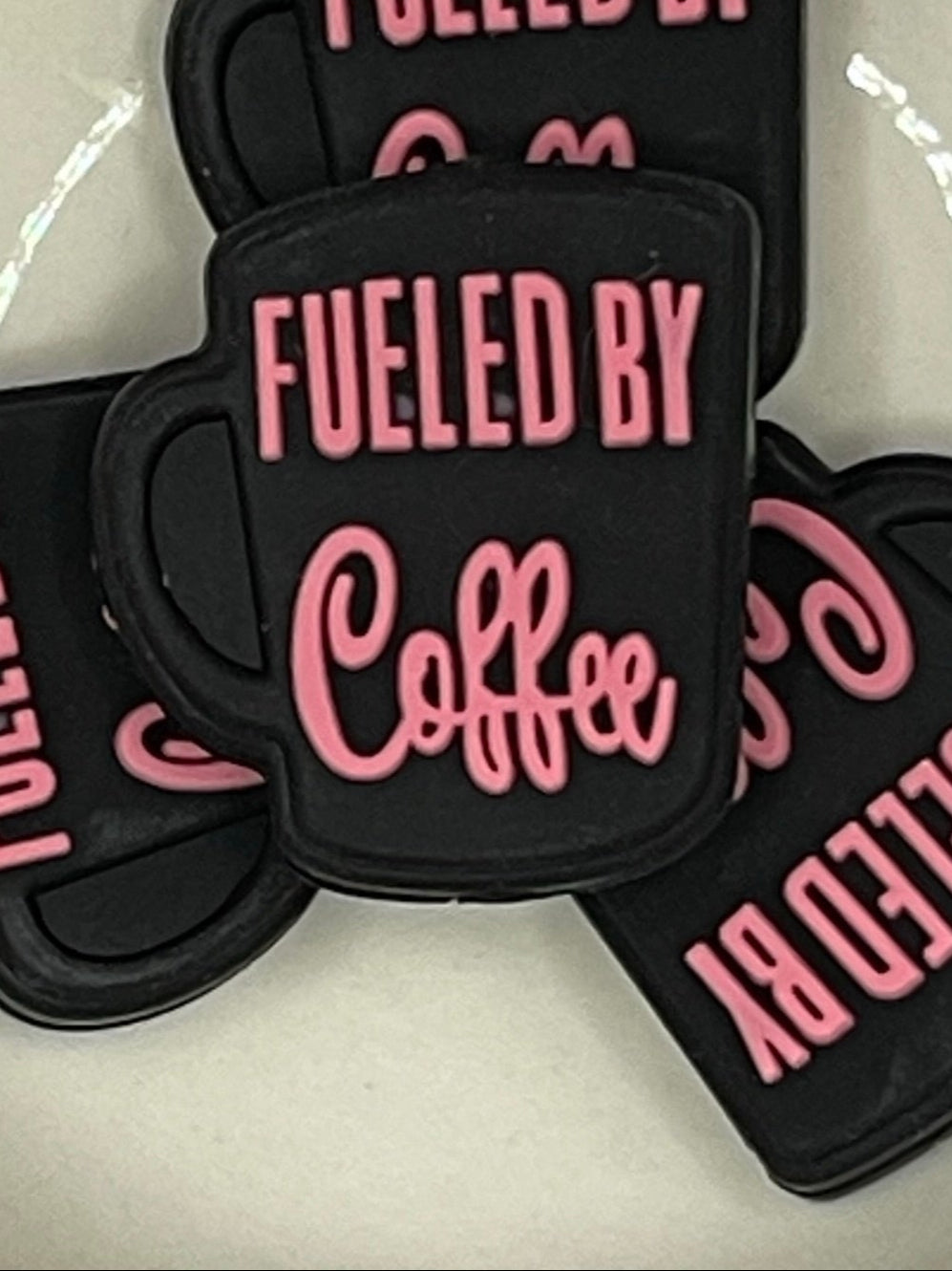 Fueled By Coffee Silicone Focal Bead