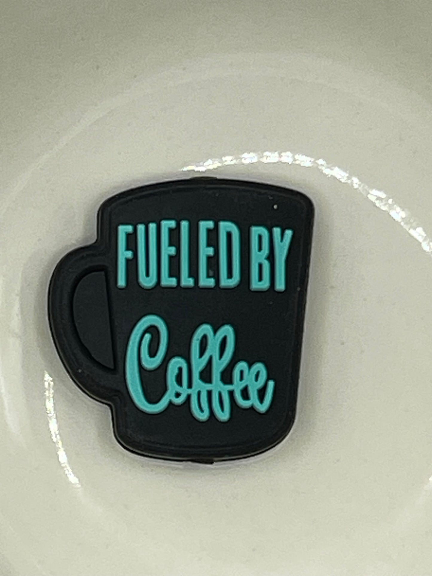 Fueled By Coffee Silicone Focal Bead
