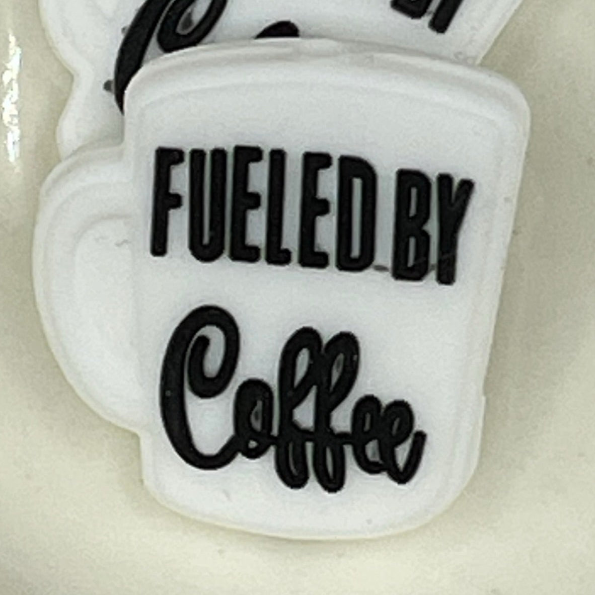 Fueled By Coffee Silicone Focal Bead