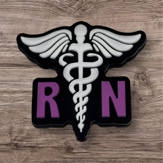 RN Nurse Silicone Focal Bead