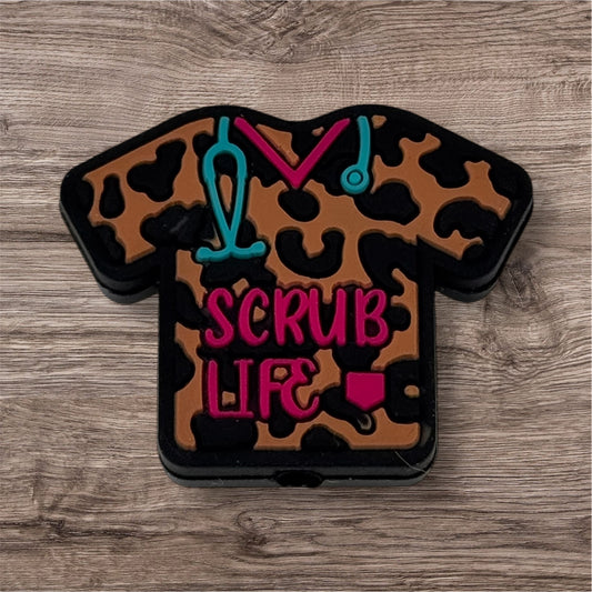 Leopard Scrub Life Focal Bead