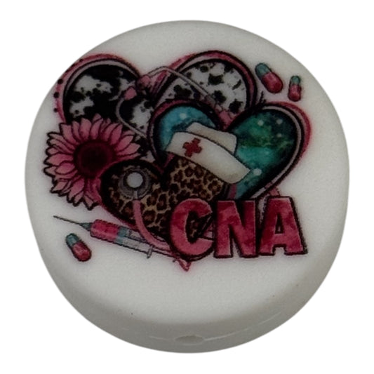 CNA Nurse Silicone Focal Bead