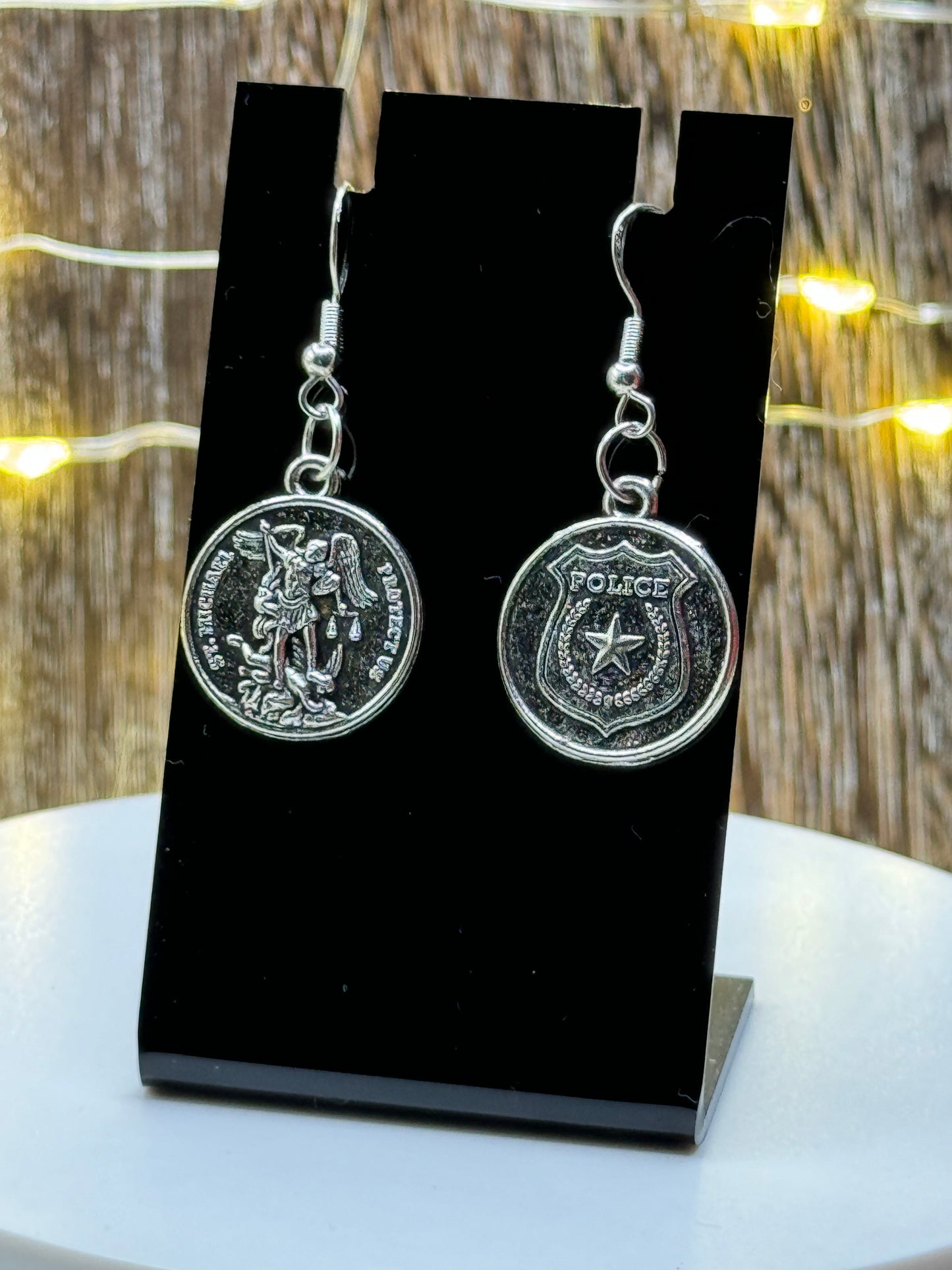 St Michael Dangle Earrings