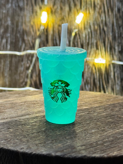 Starbucks Cup with Straw Acrylic Charm