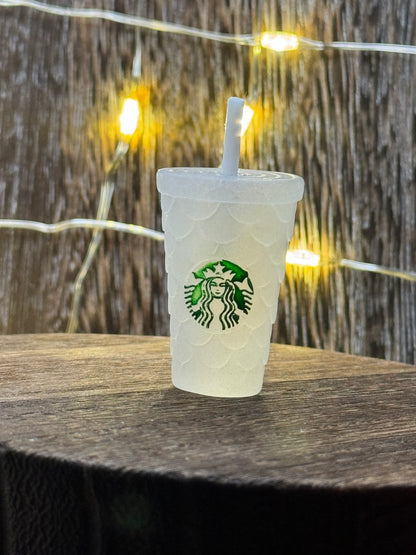 Starbucks Cup with Straw Acrylic Charm