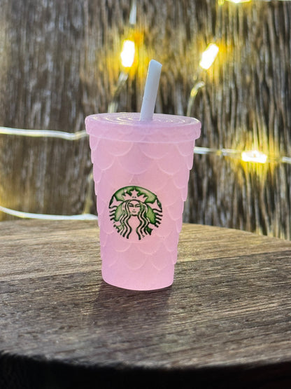 Starbucks Cup with Straw Acrylic Charm