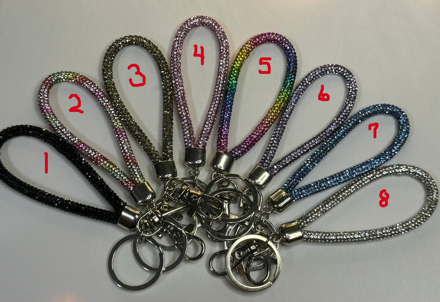 Small Bling Wristlet Key Chain