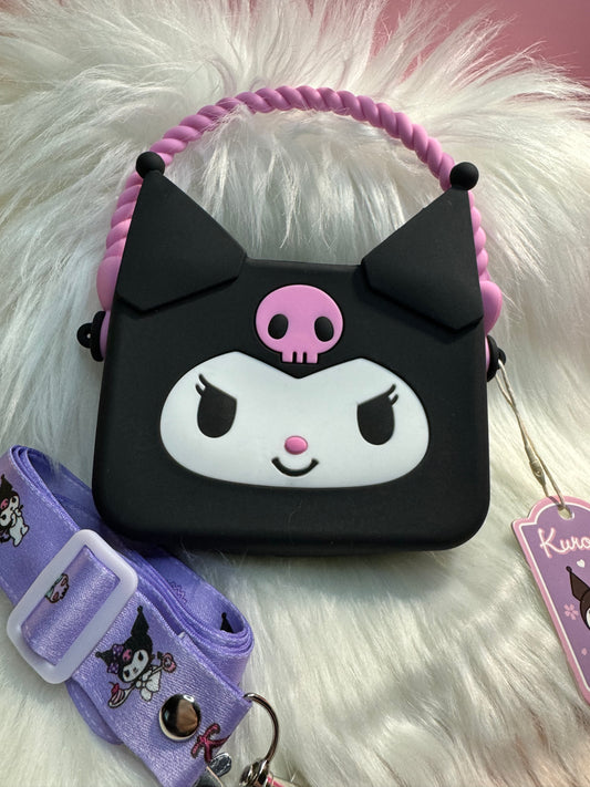 Kuromi Silicone Zippered Purse
