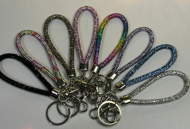 Small Bling Wristlet Key Chain
